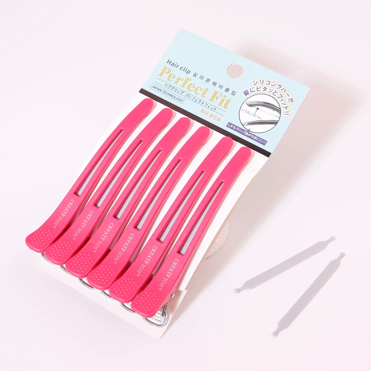 No-crease hair clips holding hair back