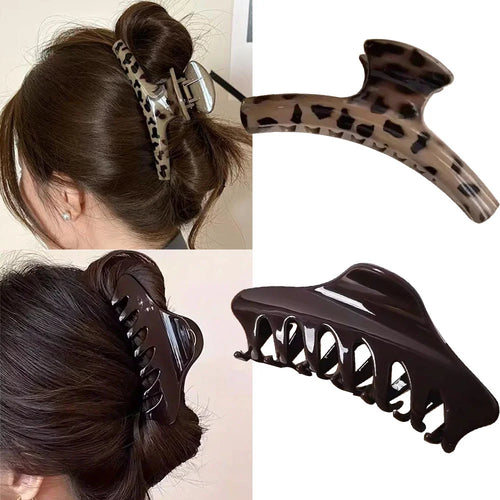 Large claw clip holding an updo