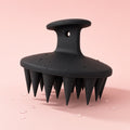 Silkora silicone scalp massager brush in Black